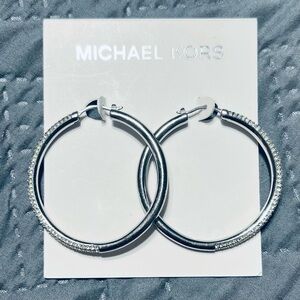Michael Kors Silver Hoop Earrings
